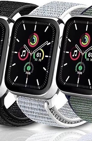 Apple Watch バンドアップルウォッチ バンド Ultra 2 49mm 45mm 44mm 42mm 41mm 40mm 38mmナイロンバンド シルバー