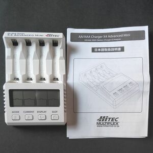 充電器 ハイテック ミニ四駆 AAA ミニッツ AA HITEC 　X4　AdvancedMINI