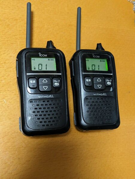 【2台ｾｯﾄ】ICOM アイコム 特定小電力トランシーバー 無線機 トランシーバー 免許不要 WITHCALL 新スプリアス適合 