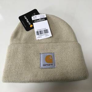 カーハート USA製 ニット帽【A18STN 色:ストーン】ビーニー ニットキャップ ワッチ 帽子 Carhartt