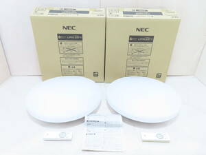 NEC LIFELED'S LED シーリングライト 照明 6畳用 2点セット 調光 HLDZA0649