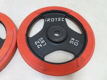 IROTEC アイロテック ラバープレート バーベル 10kg×2枚セット 合計20kg 28mm レギュラープレート_画像3