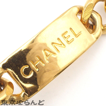 101701318 シャネル CHANEL ロゴプレート コイン ココマーク チェーンベルト ゴールド メタル レディース ヴィンテージ_画像5