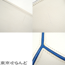 101719484 エルメス HERMES イルドシキ ○Y刻印 ホワイト ブルーフランス ゴールド金具 グレネ 2way ショルダー ハンドバッグ レディース_画像6