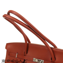 101706699 エルメス HERMES バーキン 45 ロングショルダー □D刻印 ルージュアッシュ シルバー金具 トリヨン ショルダーバッグ_画像4