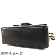 101696340 シャネル CHANEL ミニマトラッセ チェーンショルダーバッグ ブラック ゴールド金具 ラムスキン 3番台 レディース ヴィンテージ_画像3