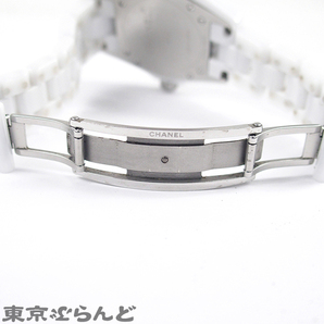 241001013421 1円 シャネル CHANEL J12 H2422 ホワイト セラミック ダイヤモンド MOP 腕時計 レディース クォーツの画像8