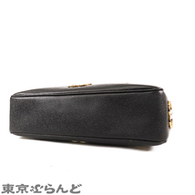 101694916 シャネル CHANEL チェーントートバッグ ブラック ゴールド金具 キャビアスキン トリプルココマーク トートバッグ レディース_画像3