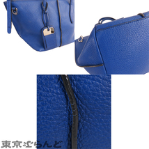 101714215 トッズ TOD’S ジョイ ブルー レザー 2WAY ショルダーバッグ ハンドバッグ レディース A_画像6