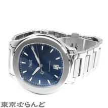 101721437 ピアジェ PIAGET ポロ S G0A41002 P11268 ブルー SS デイト Polo Date 1110P 箱・保証書付 腕時計 メンズ 自動巻 オートマチック_画像2