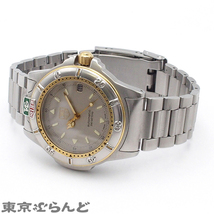 101696386 1円 タグホイヤー TAG HEUER 4000シリーズ プロフェッショナル 695.706K シルバー SS 腕時計 メンズ 自動巻 日差大 難有品_画像2