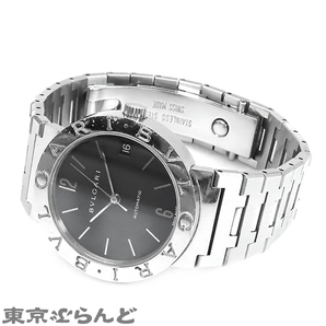 101721223 1円 ブルガリ BVLGARI ブルガリブルガリ BB33SS AUTO ブラック 黒 SS デイト 腕時計 ボーイズ 自動巻 オートマチックの画像2