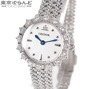 103018647 セイコー SEIKO クレドール GSTE967 1E70-0DN0 ホワイト SS ダイヤモンド 腕時計 レディース 電池式