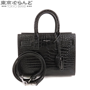 101723602 サンローラン SAINT LAURENT サック ド ジュール ナノ 392035DND1N1000 ブラック レザー 2WAY ハンドバッグ レディース 現行品 A