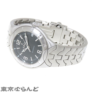 101721226 1円 エベル EBEL タイプE オートマチック デイト E9330C41 ブラック SS TYPE E スケルトンバック 腕時計 メンズ 自動巻の画像2