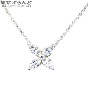 101719308 ティファニー TIFFANY&Co. ビクトリア ペンダント ミディアム Pt950 ダイヤモンド プラチナ ネックレス レディース 仕上済