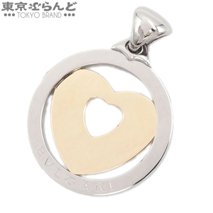 101713657 ブルガリ BVLGARI トンドハート ネックレストップ イエローゴールド SS K18YG ペンダントトップ レディース 仕上済