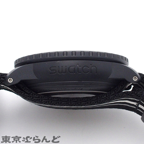 101724120 1円 スウォッチ Swatch ブランパン フィフティ ファゾムス OCEAN OF STORMS S035B400 黒 バイオセラミック 腕時計 メンズ 自動巻の画像6
