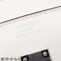 101691954 エルメス HERMES バーキン25 インアンドアウト B刻印 ブラン シルバー金具 スイフト ハンドバッグ レディース 2023年 未使用_画像7