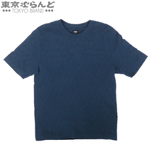 101696283 フェンディ FENDI トップス FY0936 AN1T ネイビー コットン FFロゴ XL 半袖Ｔシャツ メンズ_画像1