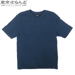 101696283 フェンディ FENDI トップス FY0936 AN1T ネイビー コットン FFロゴ XL 半袖Ｔシャツ メンズ