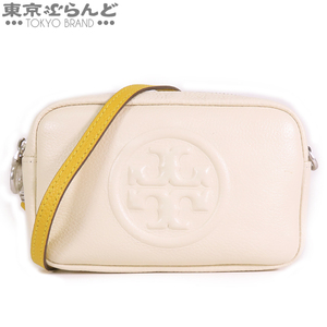 101693154 トリーバーチ Tory Burch ペリー ボンベ ミニ バッグ 55691 ニュークリームxマスタードイエロー レザー ショルダーバッグ