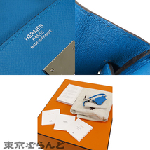 101725437 エルメス HERMES バーキン 30 D刻印 青 ブルーザンジバル シルバー金具 エプソン ハンドバッグ レディース_画像9