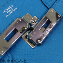 101725437 エルメス HERMES バーキン 30 D刻印 青 ブルーザンジバル シルバー金具 エプソン ハンドバッグ レディース_画像6