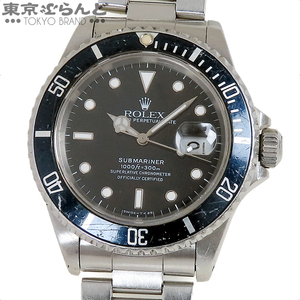 101719587 1円 ロレックス ROLEX サブマリーナー デイト 16610 L番 ブラック オイスターブレス ブルーベゼル 腕時計 メンズ 自動巻 刻印有
