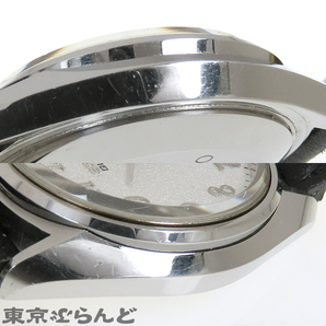 101720110 1円 セイコー SEIKO QT 38クォーツ 38-7030 シルバー SS レザー スノーフレーク ダイヤモンドダスト 腕時計 メンズ クォーツ式の画像7