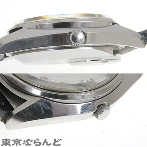 101720110 1円 セイコー SEIKO QT 38クォーツ 38-7030 シルバー SS レザー スノーフレーク ダイヤモンドダスト 腕時計 メンズ クォーツ式の画像6