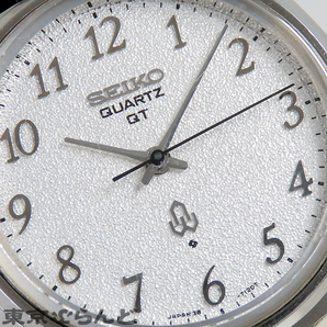 101720110 1円 セイコー SEIKO QT 38クォーツ 38-7030 シルバー SS レザー スノーフレーク ダイヤモンドダスト 腕時計 メンズ クォーツ式の画像5