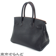 101672083 エルメス HERMES バーキン クラブ 30 □Q刻 ブルーインディゴ フィヨルド バレニア SV金具 オットマン ハンドバッグ レディース_画像2