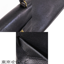 101683375 エルメス HERMES ケリー 35 □A刻印 黒 ブラック ゴールド金具 ガリバー 内縫 2WAY ハンドバッグ ショルダーバッグ レディース_画像7