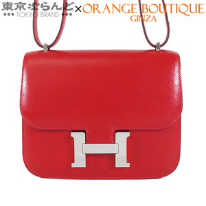 101708869 エルメス HERMES コンスタンス ミニ 18 A刻印 赤 ルージュヴィフ シルバー金具 タデラクト ショルダーバッグ レディース