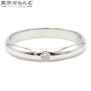 101707215 カルティエ CARTIER 1895 ウェディング リング 1PD B4057700 プラチナ Pt950 ダイヤモンド ＃48 指輪 レディース 8号相当 仕上済