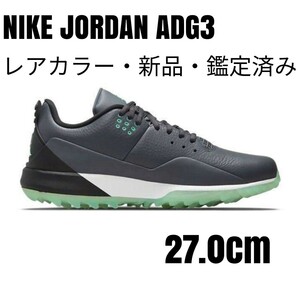 【レアカラー】NIKE JORDAN ADG3 グレー/グリーン 27.0cm