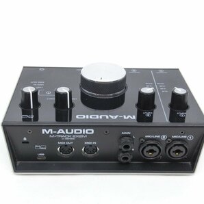 中古 M-AUDIO ( エムオーディオ ) / M-Track Duo USBオーディオインターフェイス 通電のみ確認済み 動作不明 ジャンク品 送料無料の画像3