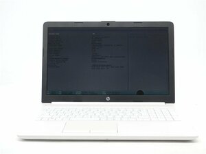 中古　HP　15-db0156U　AMD E2-9000e 　15型 　BIOSまで表示　本体止めネジ欠品　ノートパソコン　詳細不明/ジャンク　送料無料