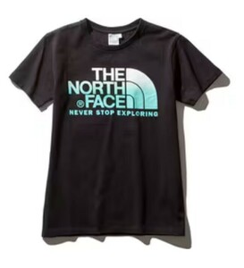 数回着用☆THE NORTH FACE☆S/S TNF DOT GRADATION TEE☆ノースフェイス☆定価6050円☆ブラック☆しっかりした生地感☆L