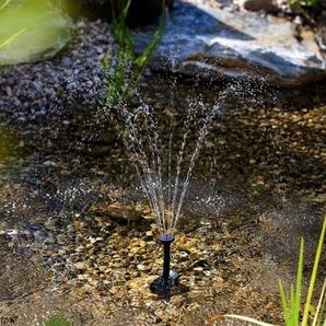 ソーラー 噴水 ソーラー 池 ポンプ 庭の噴水用 省エネ 池でも使えるポンプ 太陽光 自動の画像1