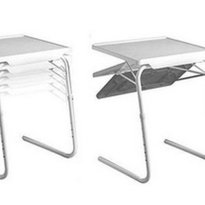 折りたたみテーブル サイドテーブル 軽い 小さい 高さ調整 角度調節 パソコン ベッド ホワイト 介護用品 ミニテーブルの画像6