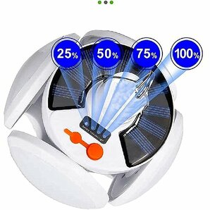 送料690円 ソーラーライト ランタン 360度 防水 屋外 4方向全方位 ソーラーとUSB充電式 折りたたみ 5つの点灯モード 非常灯の画像7