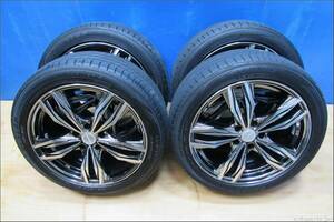 ★★5771★★ダンロップ・235/45R18夏・2021年・タイヤ・LEHRMEISTER 18×8J・IN43・穴5・PCD114.3・レクサス?★★