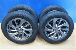 ★★5811★★MICHELIN 225/60R18・夏・エクストレイル・18×7J・ET45・穴5・PCD114.3・純正アルミホイール4本セット★★