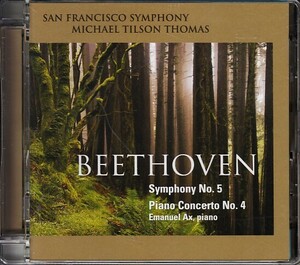 4/7#SACD*ティルソン＝トーマス,アックス/ベートーヴェン:交響曲第5番運命、ピアノ協奏曲