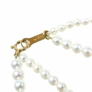 1円スタート 美品【TASAKI タサキ】 パール 二連 ブレスレット K18 アクセサリー 装飾小物 750 6.6gの画像2