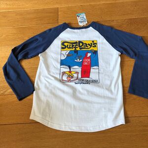 SURF DAY'S 長袖Tシャツ ロンT サイズM バックプリント ラグランTシャツ 綿100