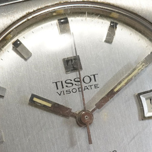 1円~【326】実働 TISSOT／ティソ VISODATE SEASTAR／シースター  PR516 自動巻き メンズ デイト 正規品ベルト 腕時計の画像2