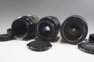 1円~【388】Nikon／ニコン レンズ3点 ■AF NIKKOR 24-50mm 1:3.3-4.5 ■Micro-NIKKOR 55mm 1:3.5 ■AF NIKKOR 35-70mm 1:3.3-4.5